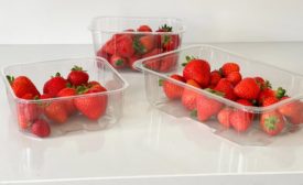 Monoair Punnets containing strawberries