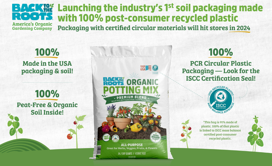 Back to the Roots Embraces 100% PCR Packaging for Organic Potting Mix ...