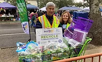 Can recyclers at Mardi Gras