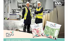 Roberts Mart workers in background with Biyo film