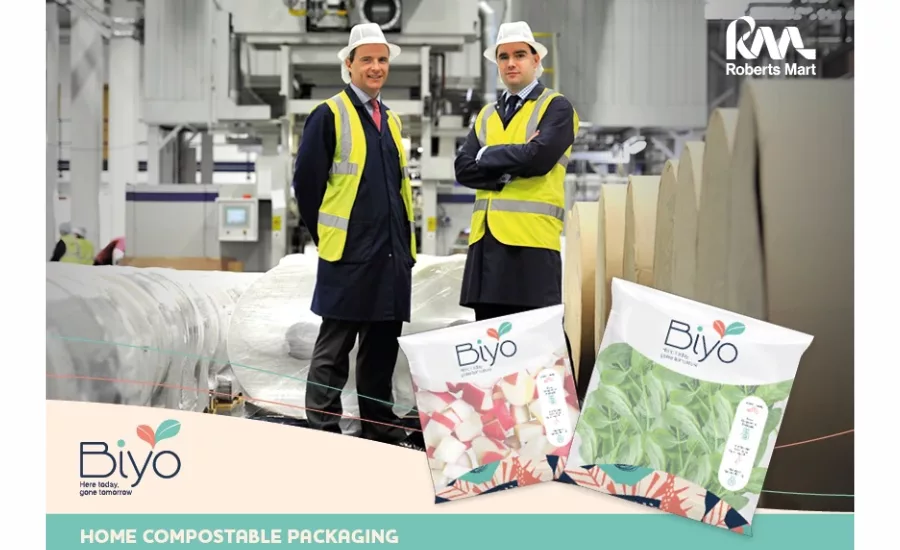 Roberts Mart workers in background with Biyo film