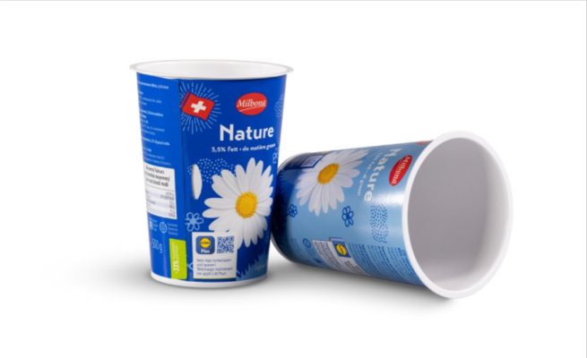 Self-separating yogurt packaging from Greiner
