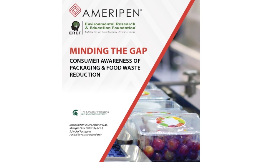 Cover of the Minding the Gap study regarding consumer awareness of food packaging