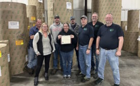 Employees of Cortec Coated Products with Recycling Excellence Award