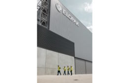 Image of workers outside Elopak packaging facility
