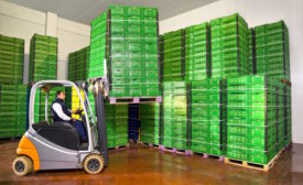 Palletized product using Signode's Endra Horizontal Strapping System
