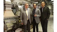 Gustavo Barbosa-Canovas, Shyam Sablani and Juming Tang at WSU's food processing pilot plant