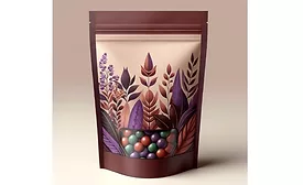 Candy packaged in a stand-up pouch