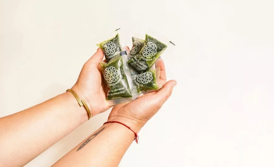 Compostable sachets for wheatgrass shots