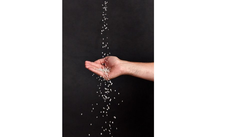 Image of recycled PE pellets