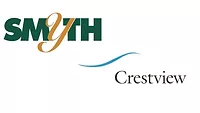 The logos of Smyth Companies and Crestview Partners