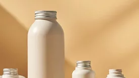 Image of fiber-based bottles produced by CelluComp