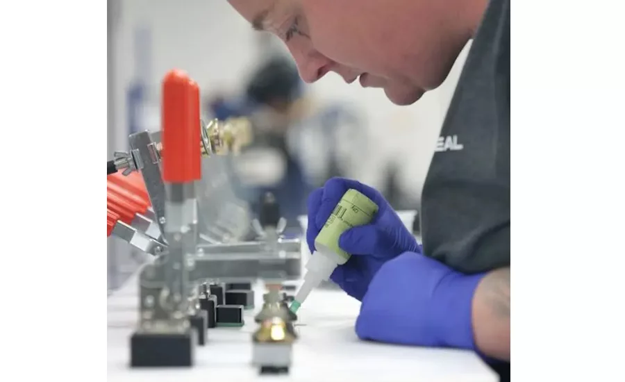 Sur-Seal employee working in lab