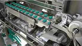 Bouillon cubes getting packaged in Theegarten-Pactec’s BHS machine.