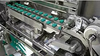 Bouillon cubes getting packaged in Theegarten-Pactec’s BHS machine.
