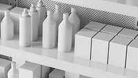 Image of different types of packaging on store shelves
