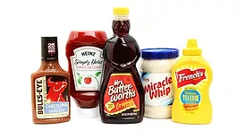 Examples of Kraft Heinz product packaging