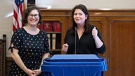 Washington State Sen. Liz Lovelett and Washington State Rep. Liz Berry