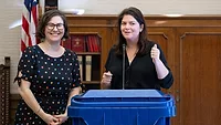 Washington State Sen. Liz Lovelett and Washington State Rep. Liz Berry
