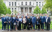 AMERIPEN members gathered outside the New York statehouse in Albany, NY. 