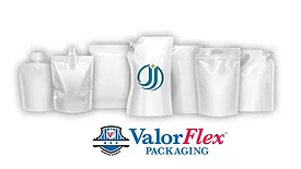 image of preformed pouches supplied by ValorFlex