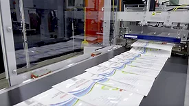 BW Converting's Hudson-Sharp Ares pouch manufacturing system in action.