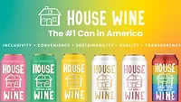 Examples of House Wine's canned wine packaging