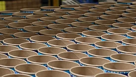 Image of rows and rows of cups.