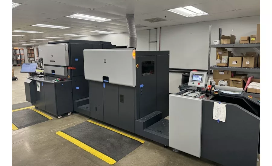 The HP Indigo 6K Secure Press at JPatton’s production facility.