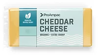Image of chunk cheese packaged in ProAmpac’s ProActive Recycle-Ready film.