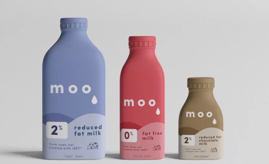 Image of bottles utilizing Brook + Whittle's patented GreenLabel BlockOut shrink sleeve solution