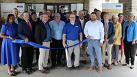 People participating in Nefab’s McMinnville plant opening.