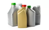 Image of plastic bottles used to hold automobile oils
