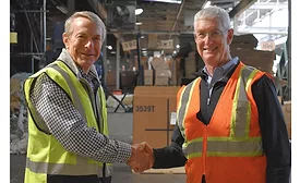 Gene Smith, President of FV Recycling, and Don Gaines, CEO of Mid America Paper Recycling.