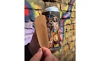 The ‘Noah Knows Best’ peel-and-reveal beer label.