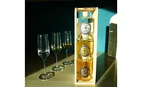 Image of stackable 3 Tres Tequila bottles