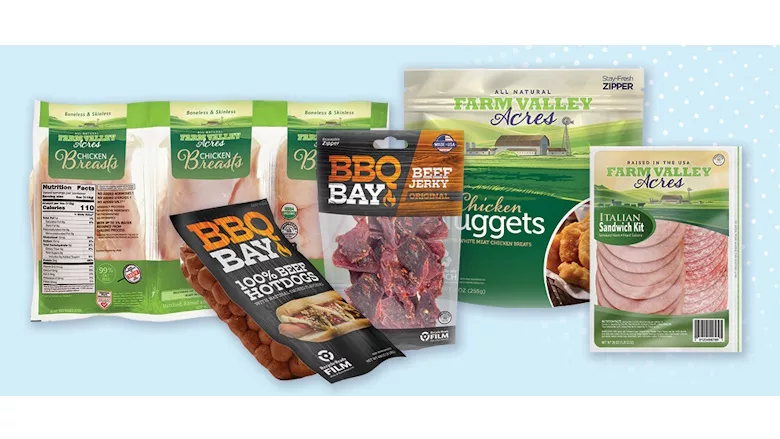 Examples of Amcor's flexible packaging for protein
