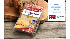 Laïta’s Paysan Breton Emmental cheese in packaging produced by Amcor.
