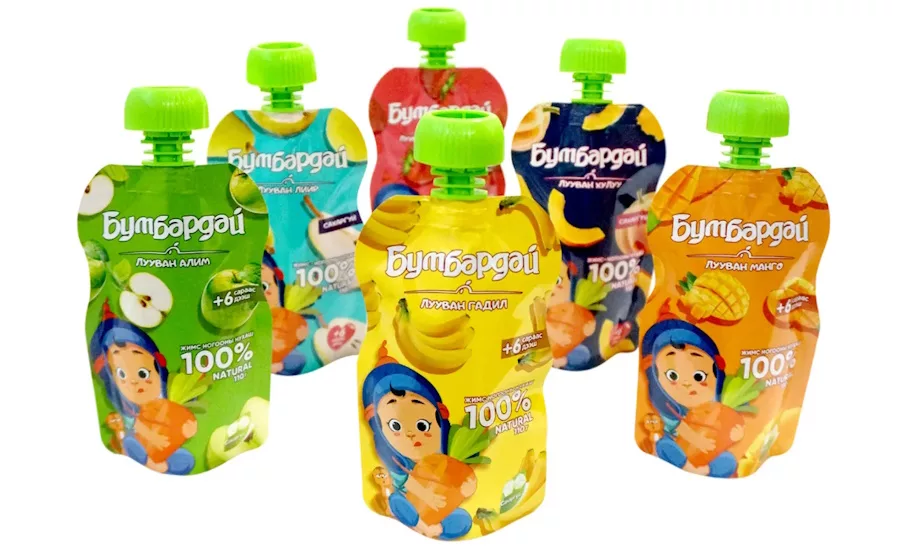 Image of retort stand-up pouches with spouts offered by DQ PACK.