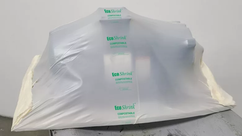 Image of EcoShrink™ film being used as corrosion-inhibiting packaging.