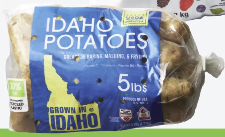 Bag for potato category incorporating PCR content