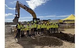 Symbolic groundbreaking of Mespack’s new corporate headquarters in November.