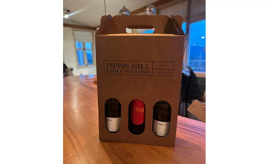 Image showing SupplyOne’s corrugated packaging for a case of wine.