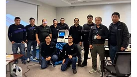 Antalis employees participating in technical training in Peru.
