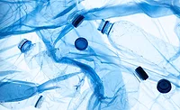 Arrangement of trashed plastic objects