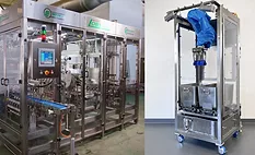 Packline machinery on right and Chef machinery on left.