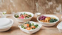 Examples of Sabert's PULPUltra foodservice packaging