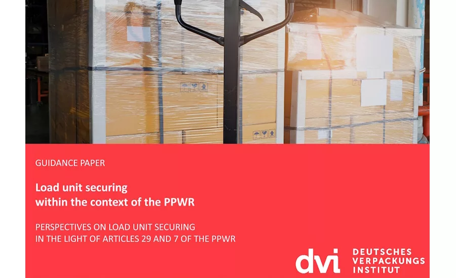 Cover of dvi guidance paper regarding load unit securing.
