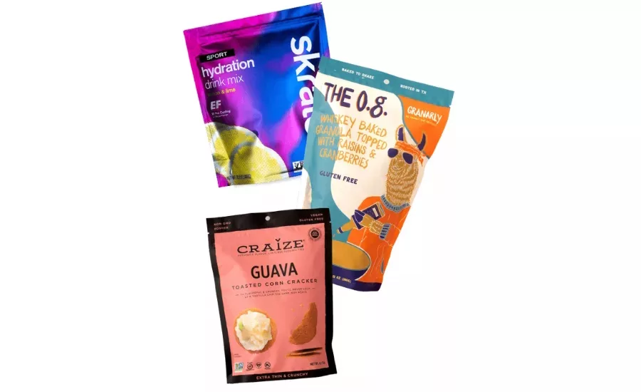 Examples of pouch packaging produced by ePac