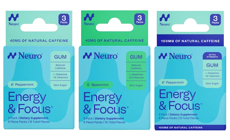 Energy gum Neuro debuts at select Walmart stores